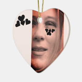 ♥ Michelle Heart Herz ♥ Julgransprydnad Keramik