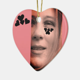 ♥ Michelle Heart Herz ♥ Julgransprydnad Keramik