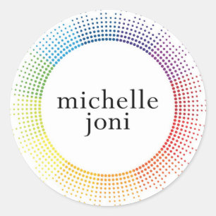 Michelle Joni Stickers Runt Klistermärke