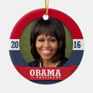 MICHELLE OBAMA 2016 JULGRANSPRYDNAD KERAMIK