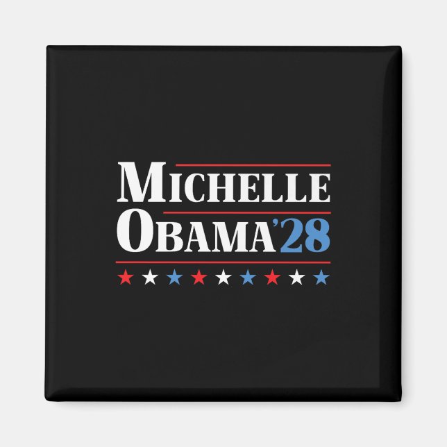 Michelle Obama 2028 för president Premium Magnet (Framsidan)