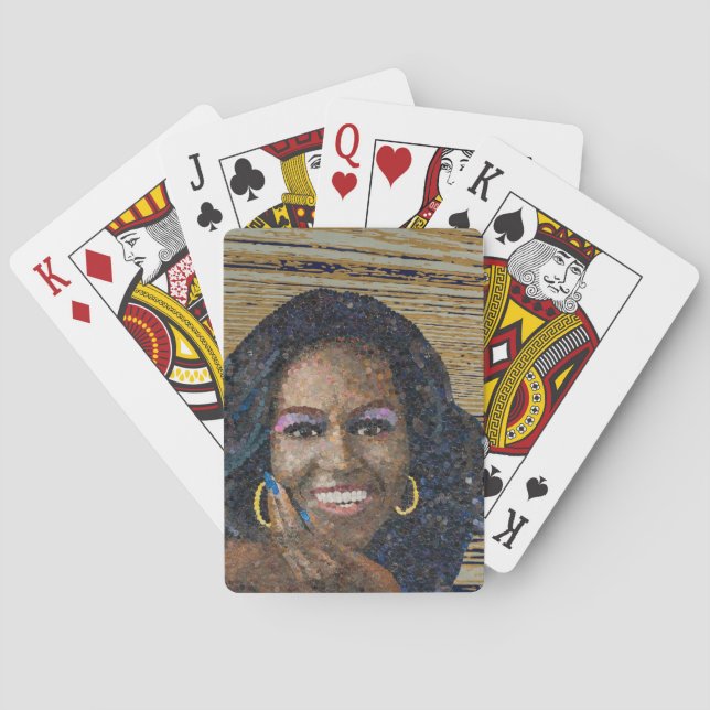 Michelle Obama betalar kort Casinokort (Baksidan)
