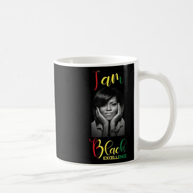 Michelle Obama Black Excellence Black History Mont Kaffemugg (Höger)