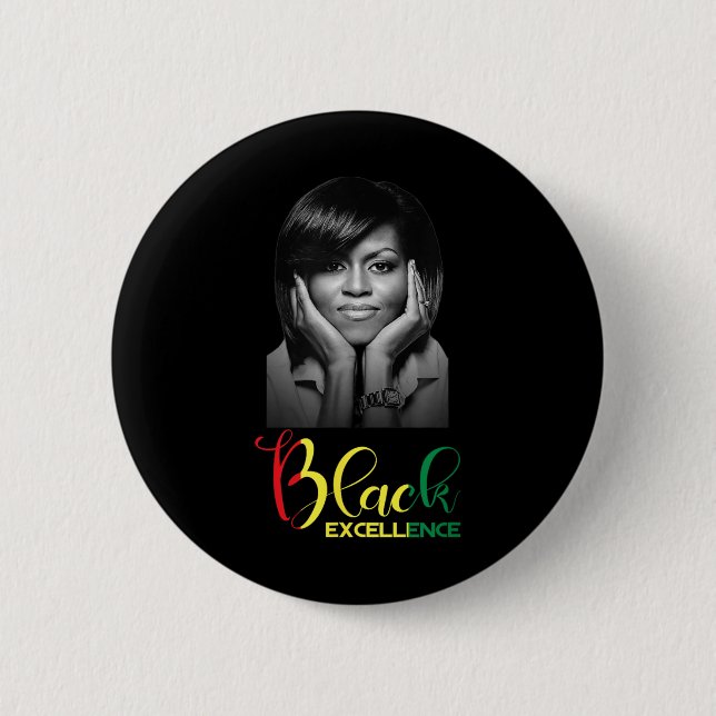 Michelle Obama Black Excellence Black History Mont Knapp (Framsida)