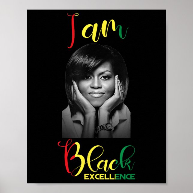 Michelle Obama Black Excellence Black History Mont Poster (Framsidan)