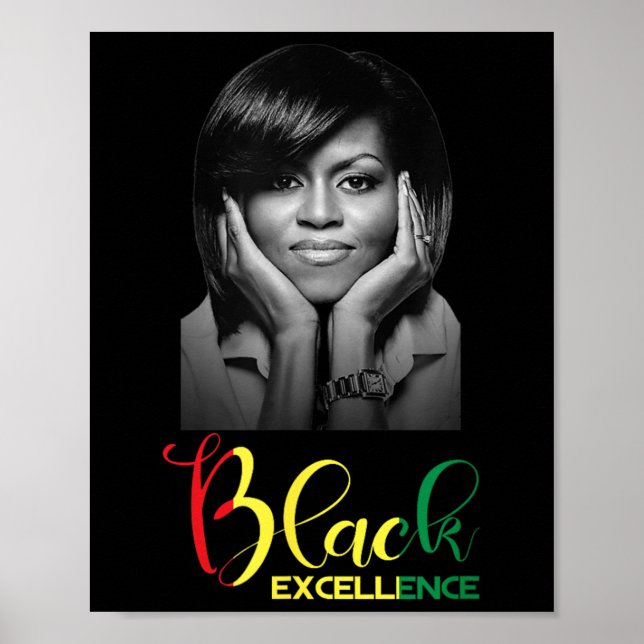 Michelle Obama Black Excellence Black History Mont Poster (Framsidan)