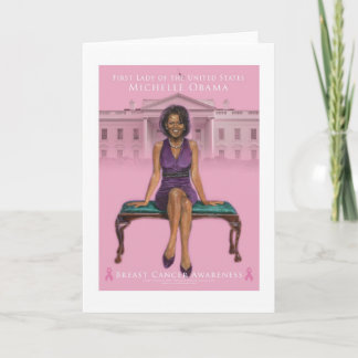 MICHELLE OBAMA BRÖSTCANCERMEDVETENHET KORT
