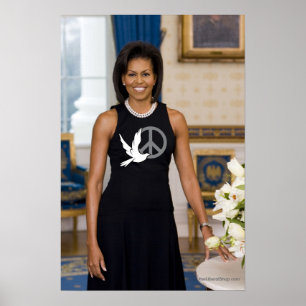 Michelle Obama First Dam av Peace Poster