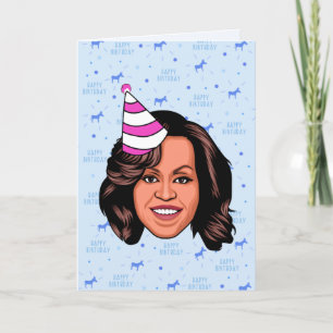MICHELLE OBAMA FÖDELSEDAG KORT