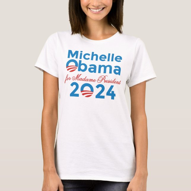 Michelle Obama för madampresidenten 2024 Tee (Framsida)