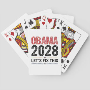 Michelle Obama för president Obama 2028 Casinokort