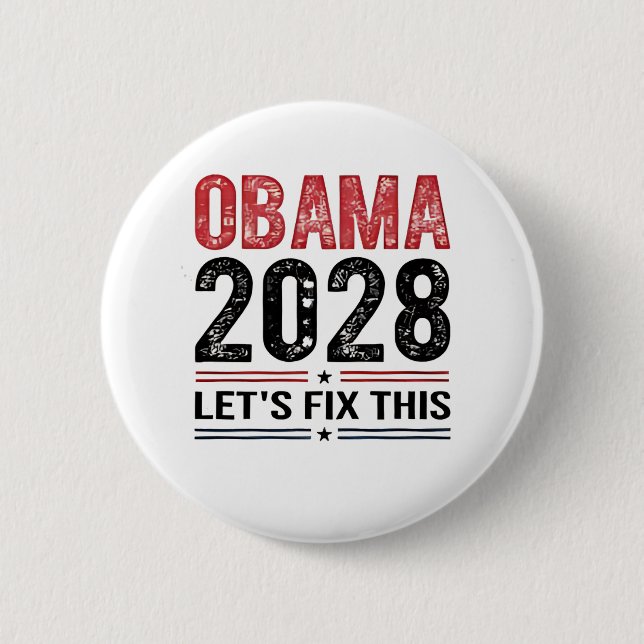 Michelle Obama för president Obama 2028 Knapp (Framsida)