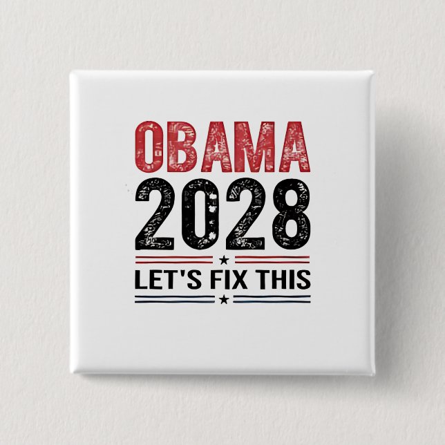 Michelle Obama för president Obama 2028 Knapp (Framsida)