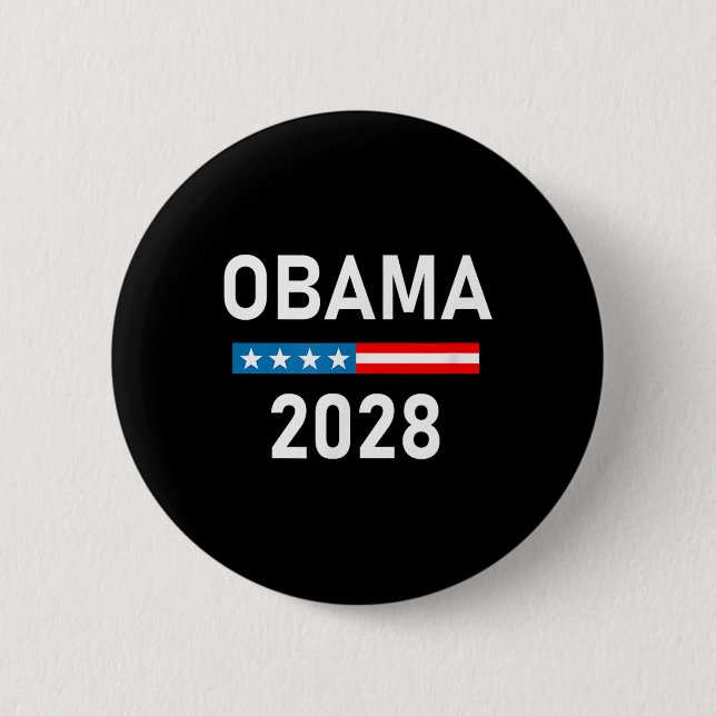 Michelle Obama För president Obama 2028 Knapp (Framsida)