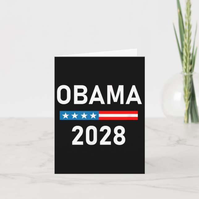 Michelle Obama För president Obama 2028 Kort (Framsida)
