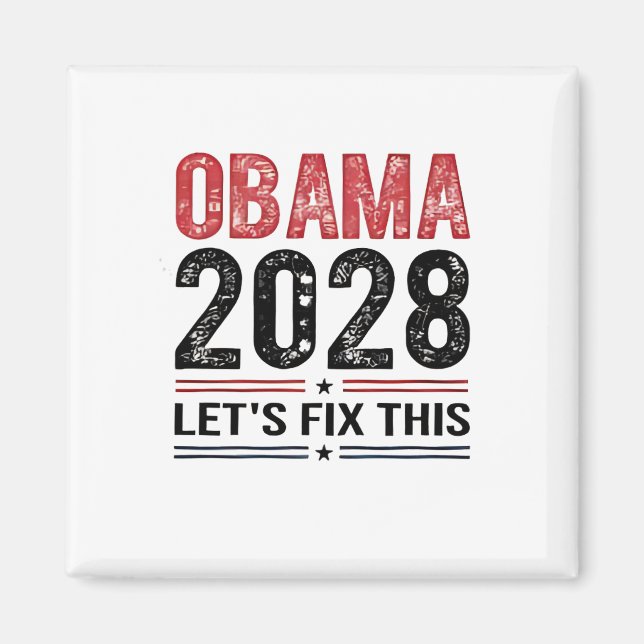 Michelle Obama för president Obama 2028 Magnet (Framsidan)