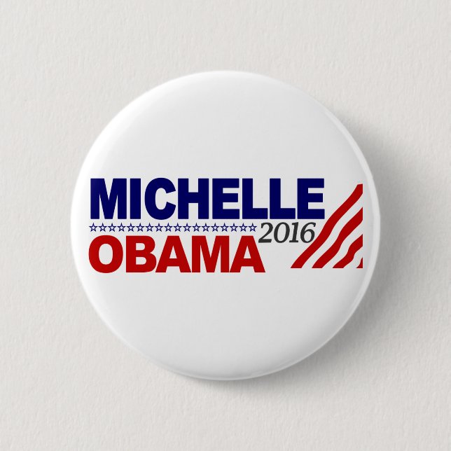 Michelle Obama för presidenten 2016 Knapp (Framsida)