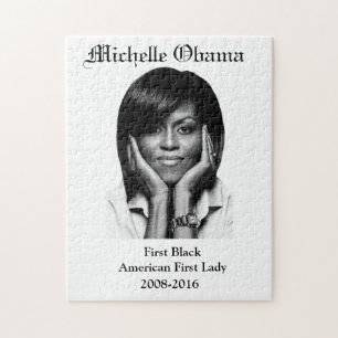 MICHELLE OBAMA FÖRSTA SVARET FÖRSTA DAM poster J Pussel
