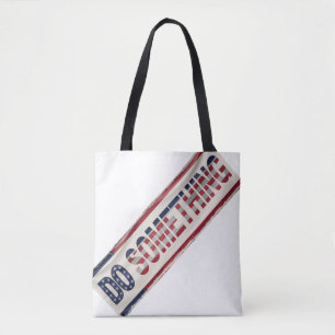 MICHELLE OBAMA "GÖR NÅGONTING" Tote Bag Tygkasse