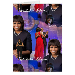 Michelle Obama Hälsningskort