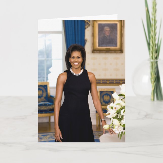 Michelle Obama-hälsningskort Kort (Framsida)