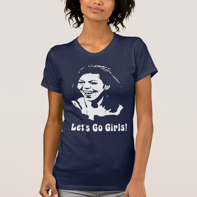 Michelle Obama l5At oss gå flickor! T-shirt (Framsida)