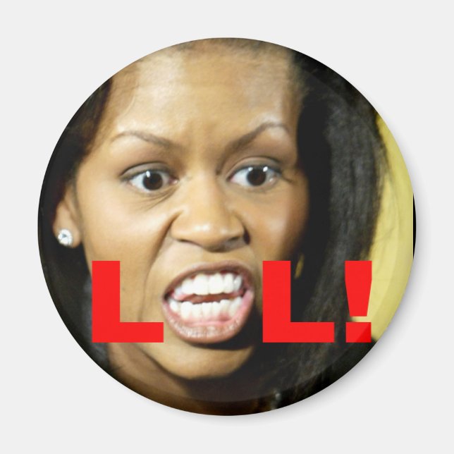 Michelle Obama LOL Magnet (Framsidan)