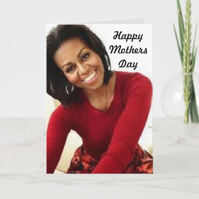 MICHELLE OBAMA MORS DAG-registrerat gratulationsko Kort (Framsida)