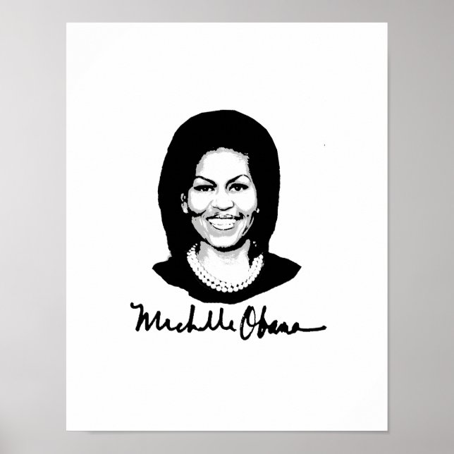 MICHELLE OBAMA NAMNTECKNING -.png Poster (Framsidan)