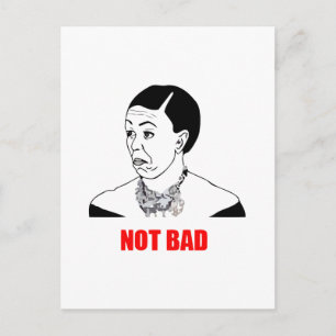 Michelle Obama Not Bad Meme Vykort