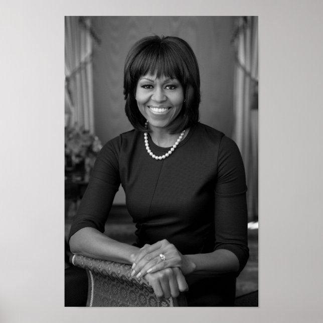 Michelle Obama Officiellen Porträtt - 2013 Poster (Framsidan)