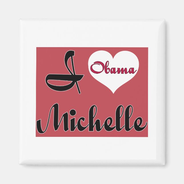 michelle obama pnk - Anpassad Magnet (Framsidan)