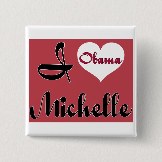 michelle obama pnk knapp (Framsida)