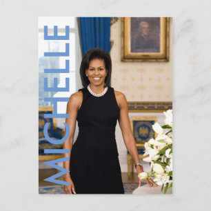 Michelle Obama Postcard Vykort