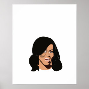 Michelle Obama Skriv ut Poster
