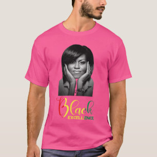 Michelle Obama Svart excellens Svart historia Måna T Shirt
