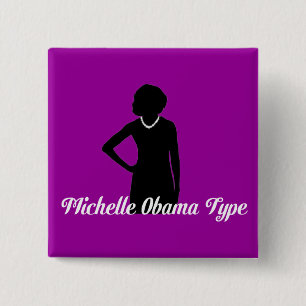 Michelle Obama typ knäppas, Amethyst lilor Knapp