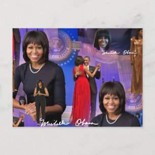 Michelle Obama Vykort