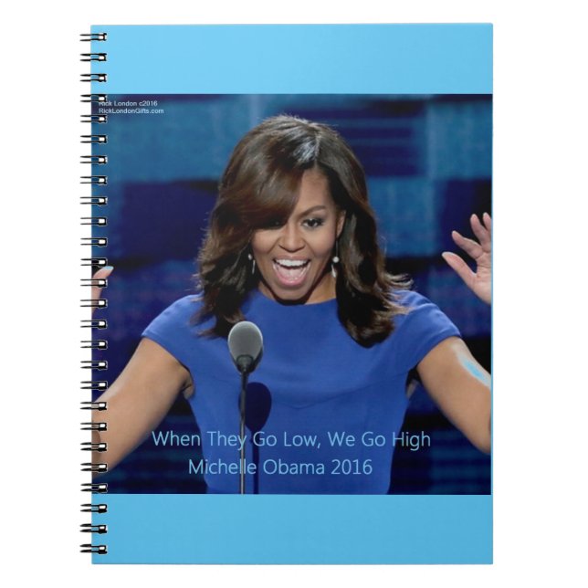 Michelle Obama "We Go High", insamlingsbar Anteckningsbok (Framsidan)
