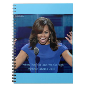Michelle Obama "We Go High" Samlarobjekt Anteckningsbok