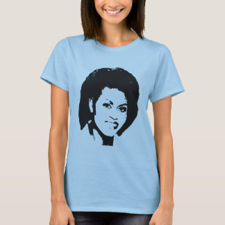 Michelle Obamas vackra Ansikte Tee Shirt