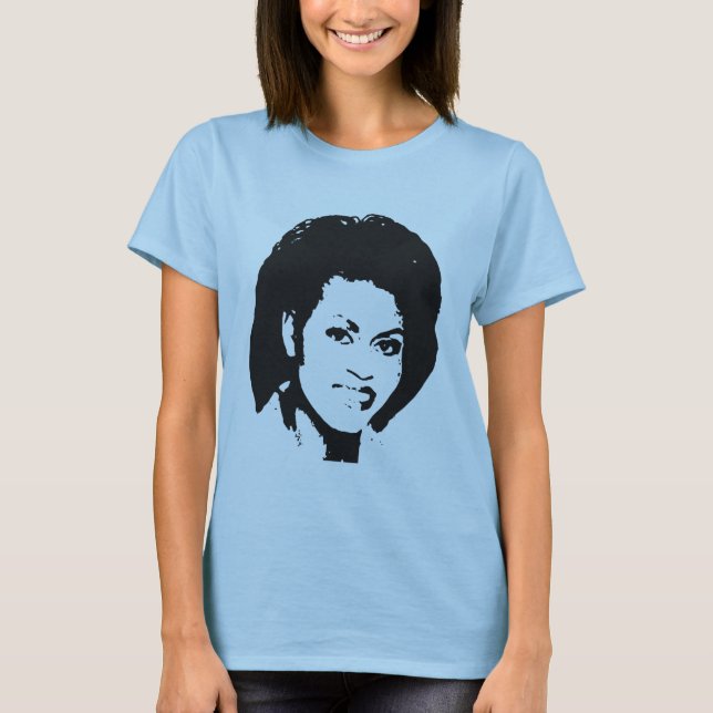 Michelle Obamas vackra Ansikte Tee Shirt (Framsida)