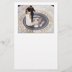Michelle och Barack Obama Brevpapper