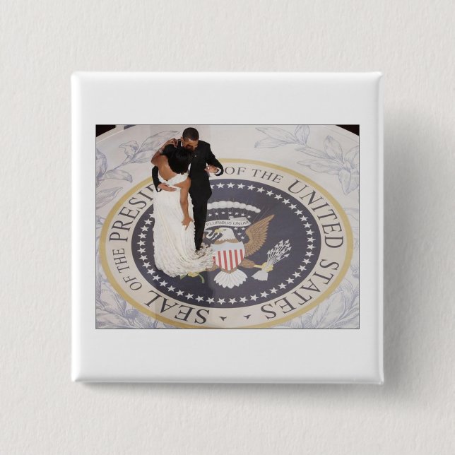 Michelle och Barack Obama Knapp (Framsida)