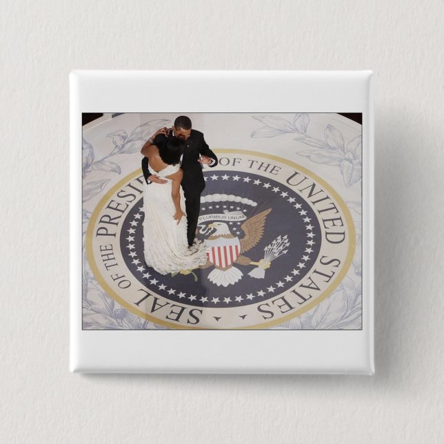 Michelle och Barack Obama Knapp (Framsida)