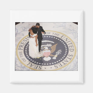 Michelle och Barack Obama Magnet