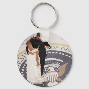 Michelle och Barack Obama Nyckelring