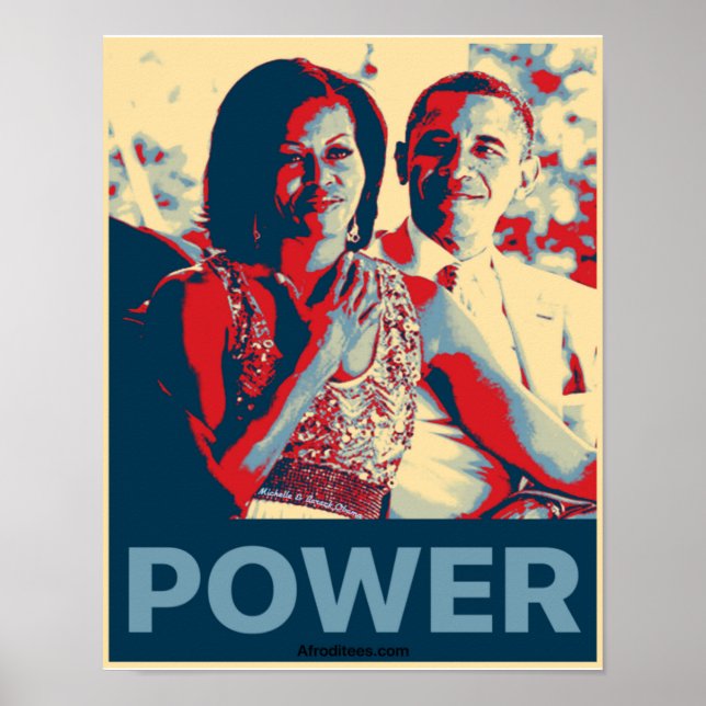 Michelle och Barack Obama Poster (Framsidan)