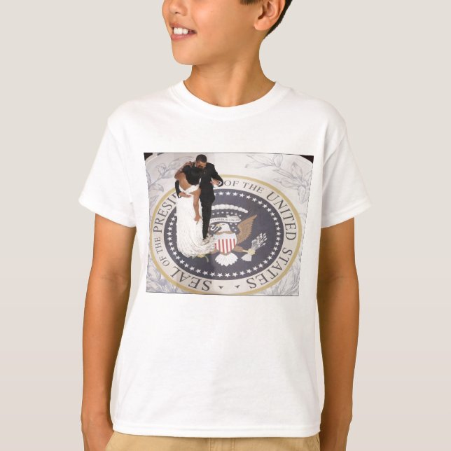 Michelle och Barack Obama Tee Shirt (Framsida)