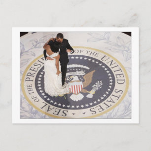 Michelle och Barack Obama Vykort